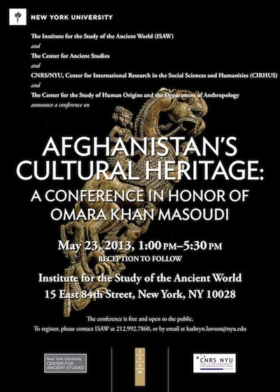Afghanistan's Cultural Heritage: A Conference in Honor of Omara Khan Masoudi