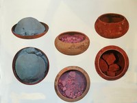 samples of painters pigments from pompeii