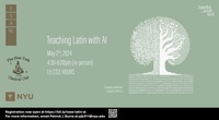 Event flyer with event text and a line drawing of stylized tree, half of which looks like circuits or a circuit board