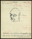 28. Field object card, Khafajah: for head of a statue