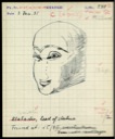  29. Field object card, Khafajah: head of a male figure