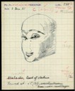  29. Field object card, Khafajah: head of a male figure