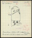 31. Field object card, Khafajah: headless standing female figure