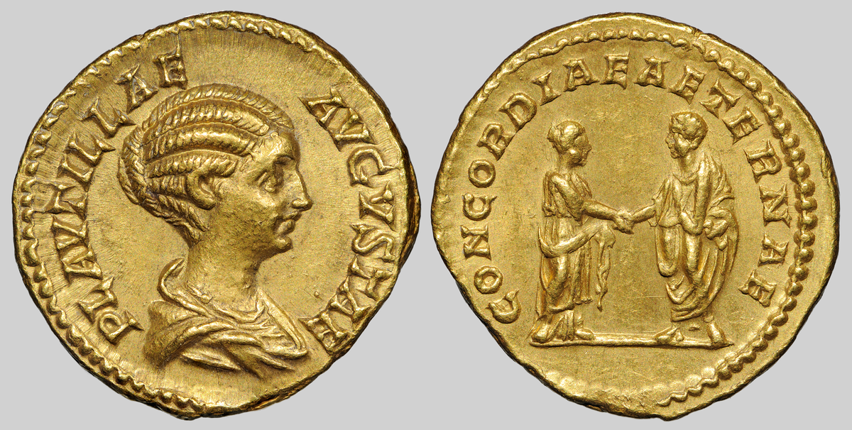 Aureus Issued for Plautilla, Wife of Caracalla — Institute for the