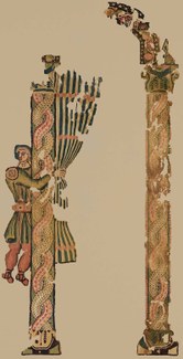 FRAGMENT OF A HANGING REPRESENTING A SERVANT OPENING A CURTAIN