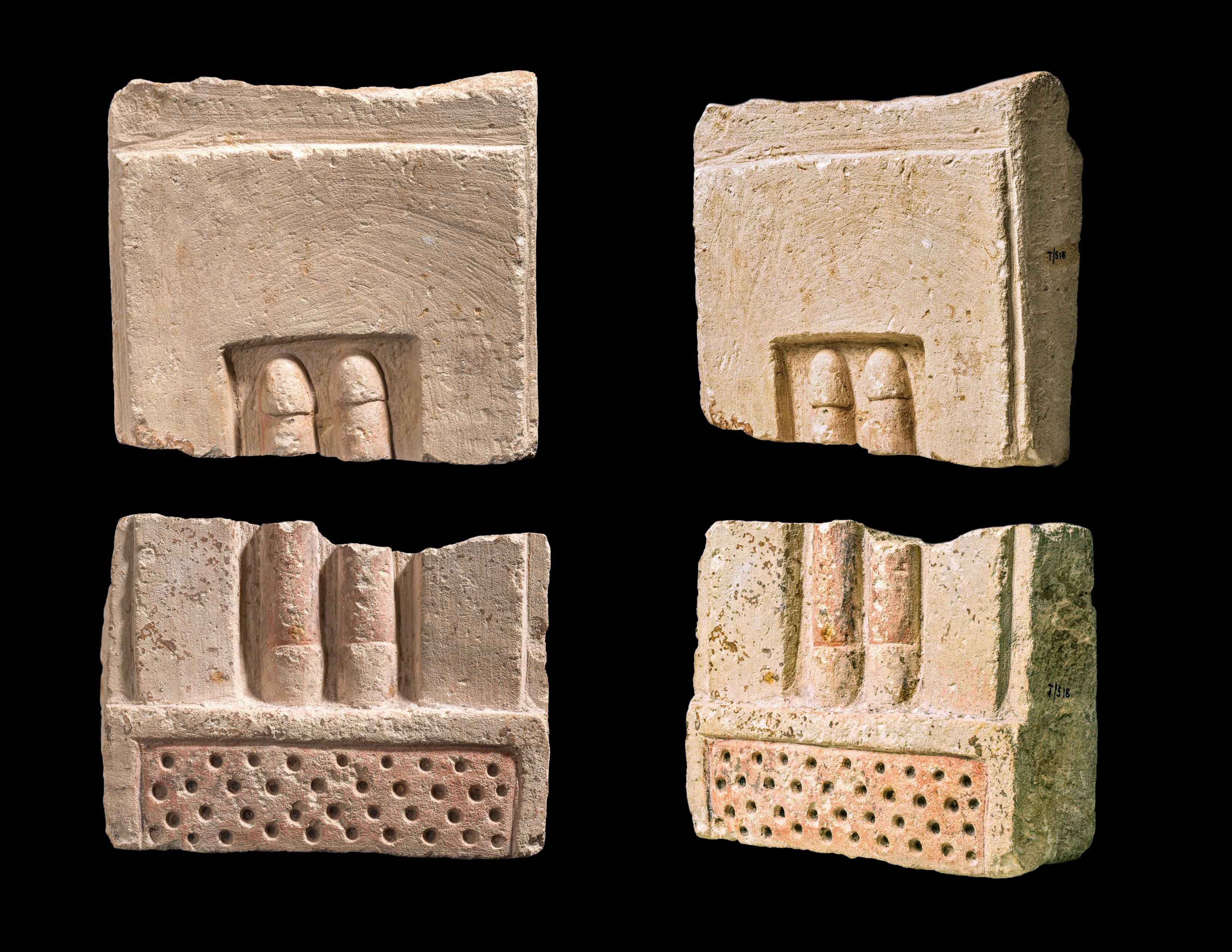 Two Fragments of Relief of Two Phalli