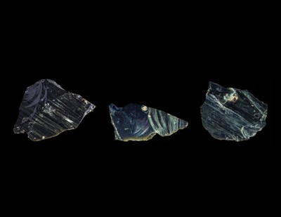 Three Flakes Obsidian