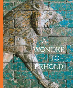 front cover view of catalogue, showing a portion of a lion relief