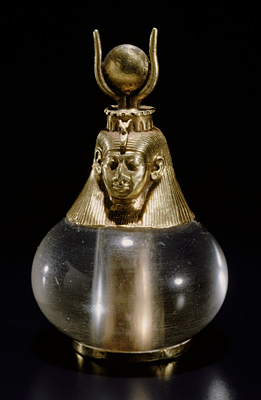 Hathor-headed Crystal Pendant