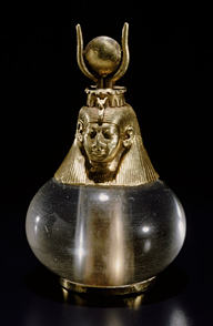 Hathor-Headed Crystal Pendant: 21.321