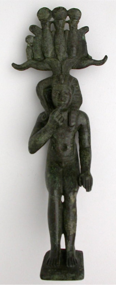 Statuette of the God Horus as a Child (Harpocrates) or Somtus