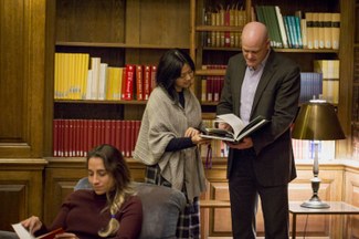 Rod and Yukina in Library