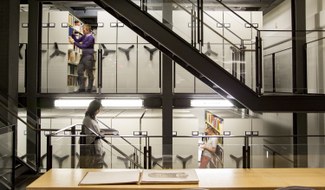 Students in Library - Crop