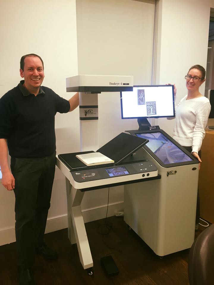 Gabriel and Kristen, Book Scanner photo