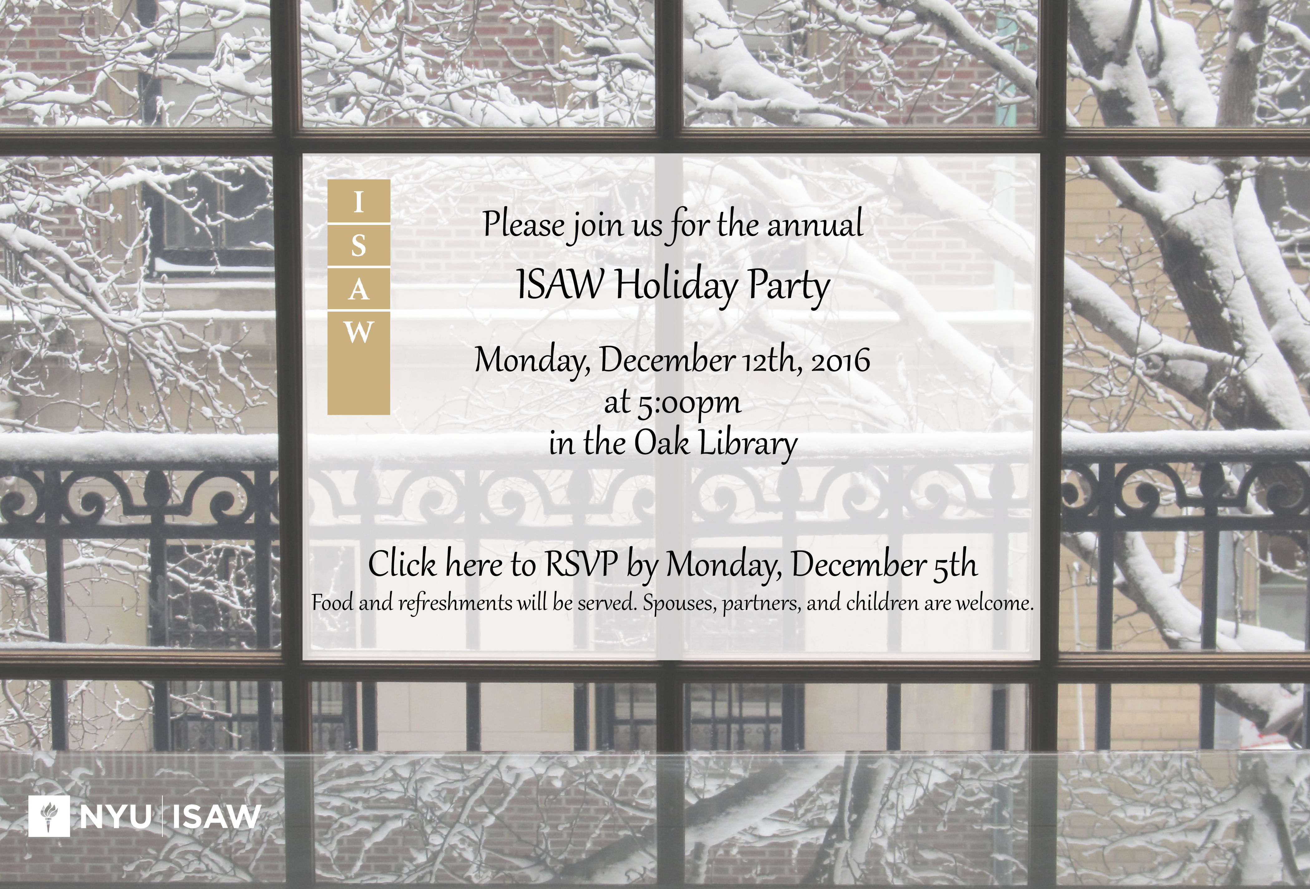 2016 Holiday Party Invitation