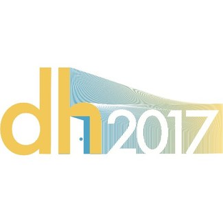 Logo for the conference, which is a stylized representation of the text dh2017