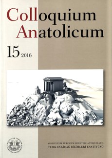 Cover of the journal "Colloquium anatolicum", v. 15, showing a columned temple on a hilltop. 