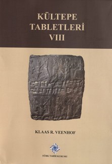 Cover of the book "Kültepe tabletleri VIII: The archive of Elamma, son of Iddin-Suen, and his family," showing a tablet with cuneiform text and a relief of several figures.
