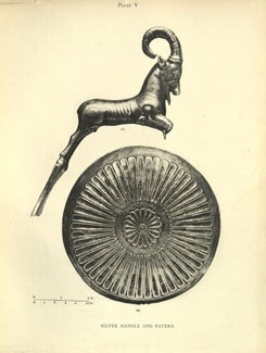 An illustration from Treasure of the Oxus: with other examples of early oriental metal-work, by O.M. Dalton (Large Collection NK6472 .D35 1926)