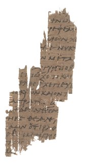 A papyrus of Homer, Iliad 1: 43-59. Accents were added strategically as reading aids. See Oppen, S.BASP 51, pp. 35-40.