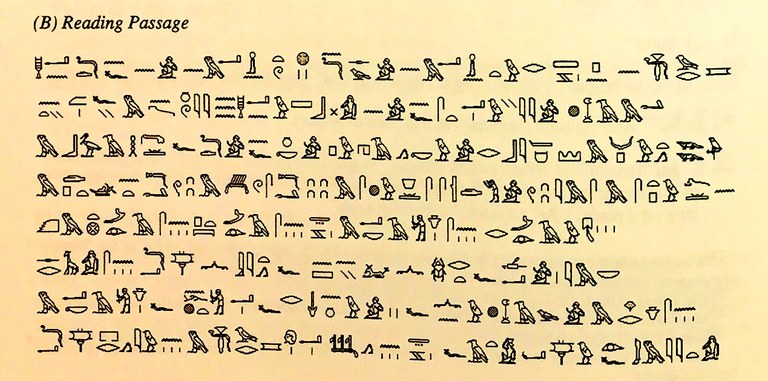 Reading exercise from Hoch's Middle Egyptian Grammar