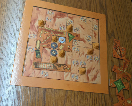 IMage of Scarabya's "desert" game board.