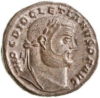 Bronze AE1 of Diocletian, Alexandria, AD 301.