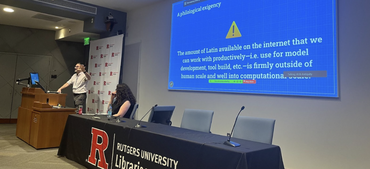 ISAW Researchers Present Interdisciplinary Work at Rutgers University AI x Antiquity Conference