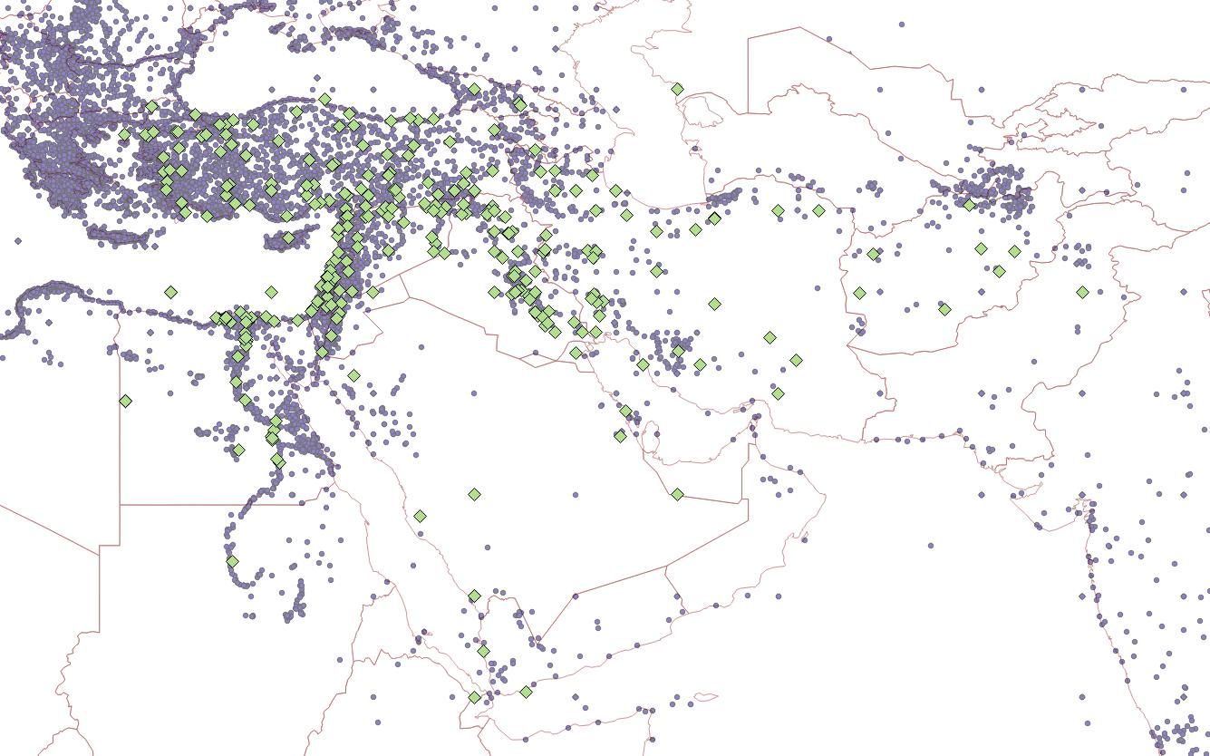 New Geographic Data for the Ancient Near East