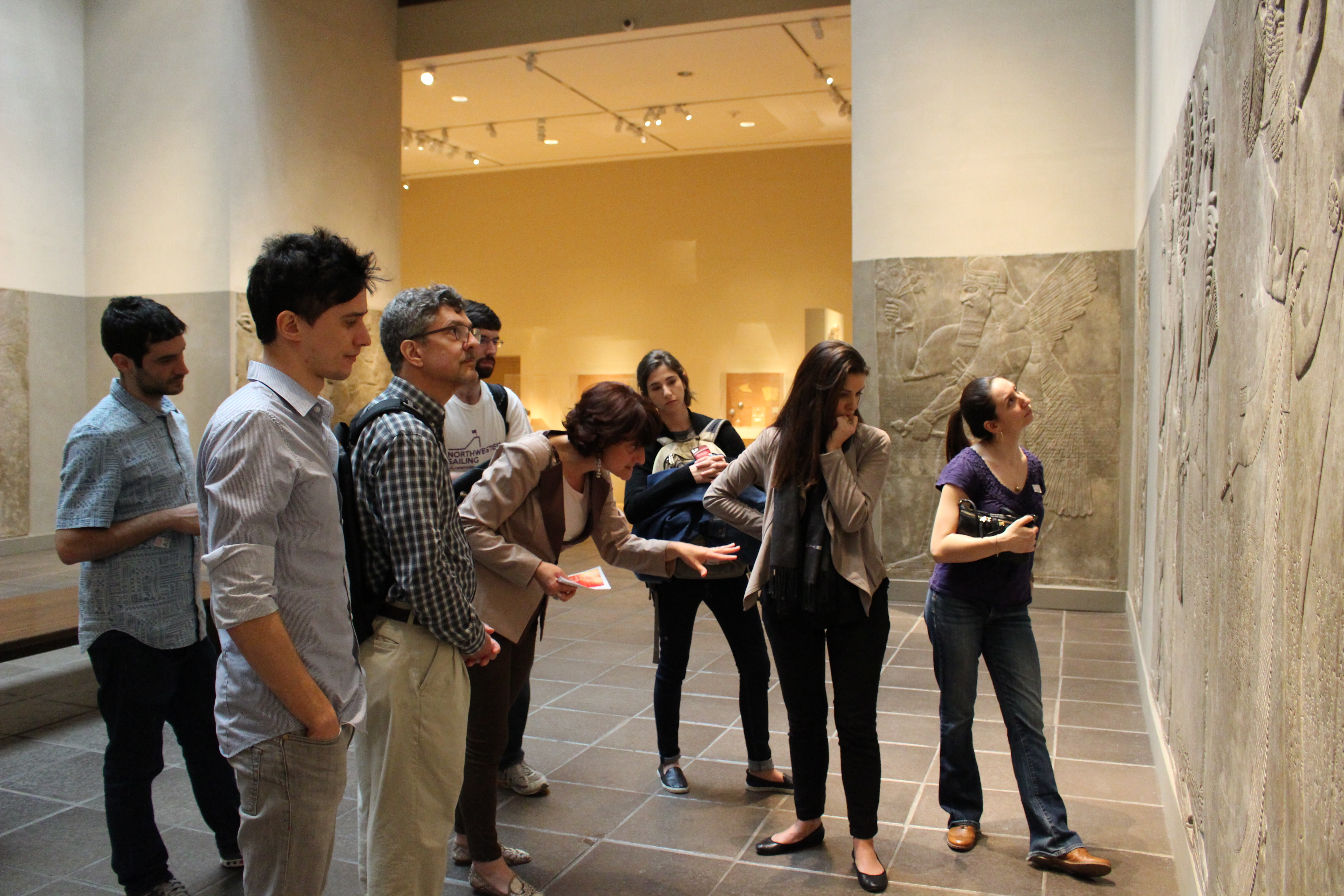 ISAW Class Visits the Met's Near Eastern Galleries
