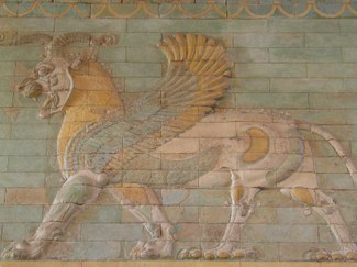 Frieze of Griffins, circa 510 BC, Apadana, west courtyard of the palace, Susa, Iran. Louvre Museum