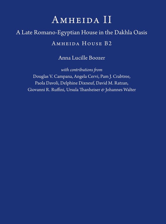 Cover of the book, which displays the title and author's name in white text on a plain blue background.