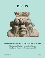 Book cover: on a turquoise background, black type indicates the title, volume number, and authorship of the work. In the center of the cover, a cutout photograph of stone sculpture depicting a monstrous humanoid head and shoulders with exaggerated features.