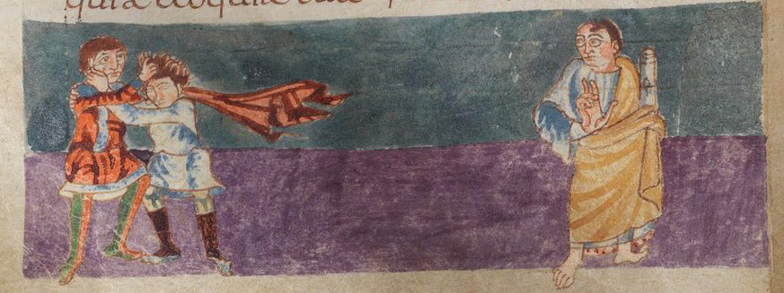 Stuttgart Psalter (Württembergische Landesbibliothek Stuttgart, Bibl. fol. 23), fol. 141v