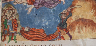 Stuttgart Psalter (Württembergische Landesbibliothek Stuttgart, Bibl. fol. 23), fol. 47r.