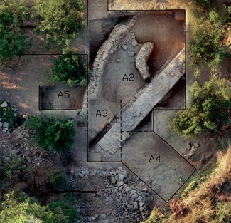 Excavated area on acropolis of Lyktos