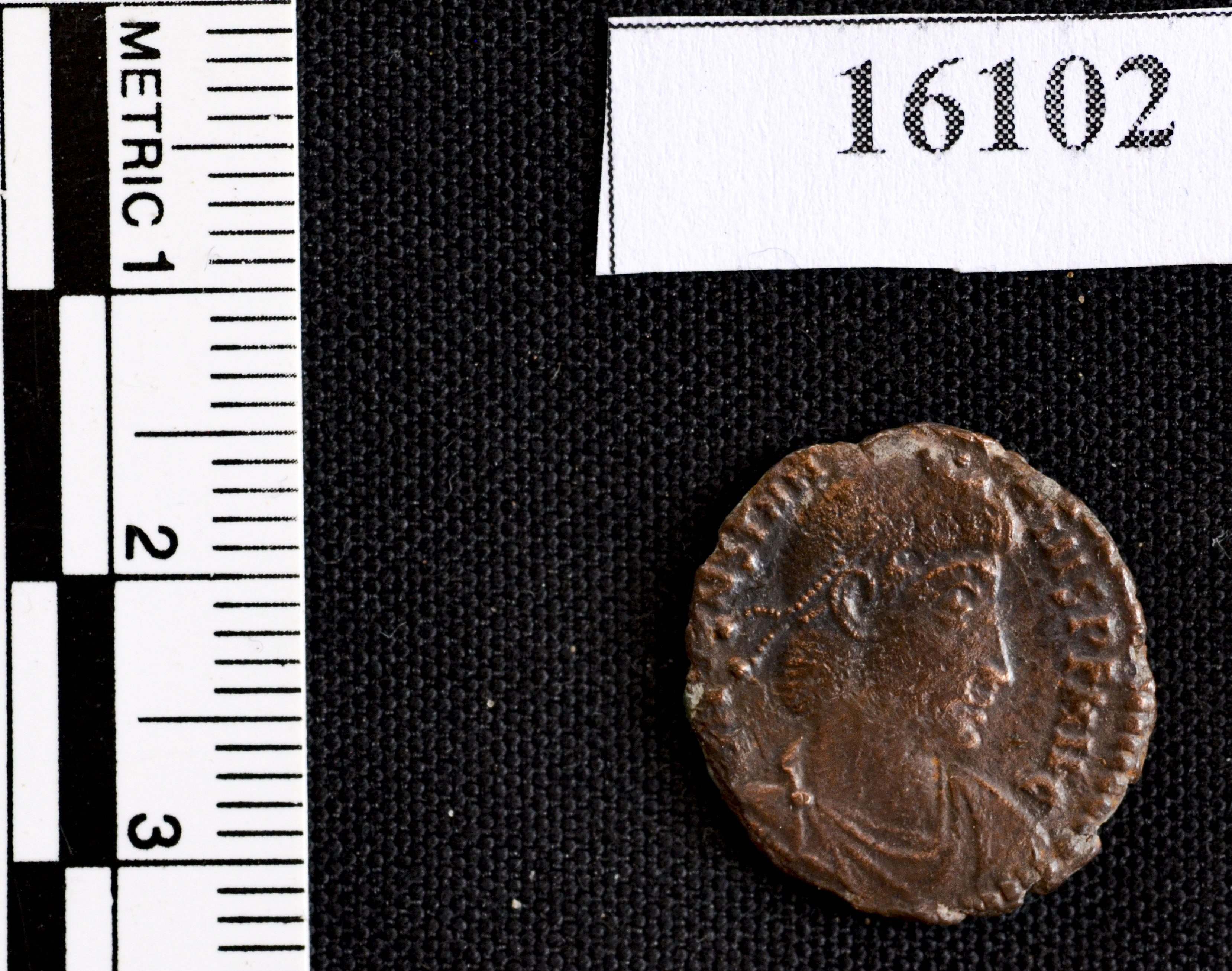 Obverse of a roman bronze coin