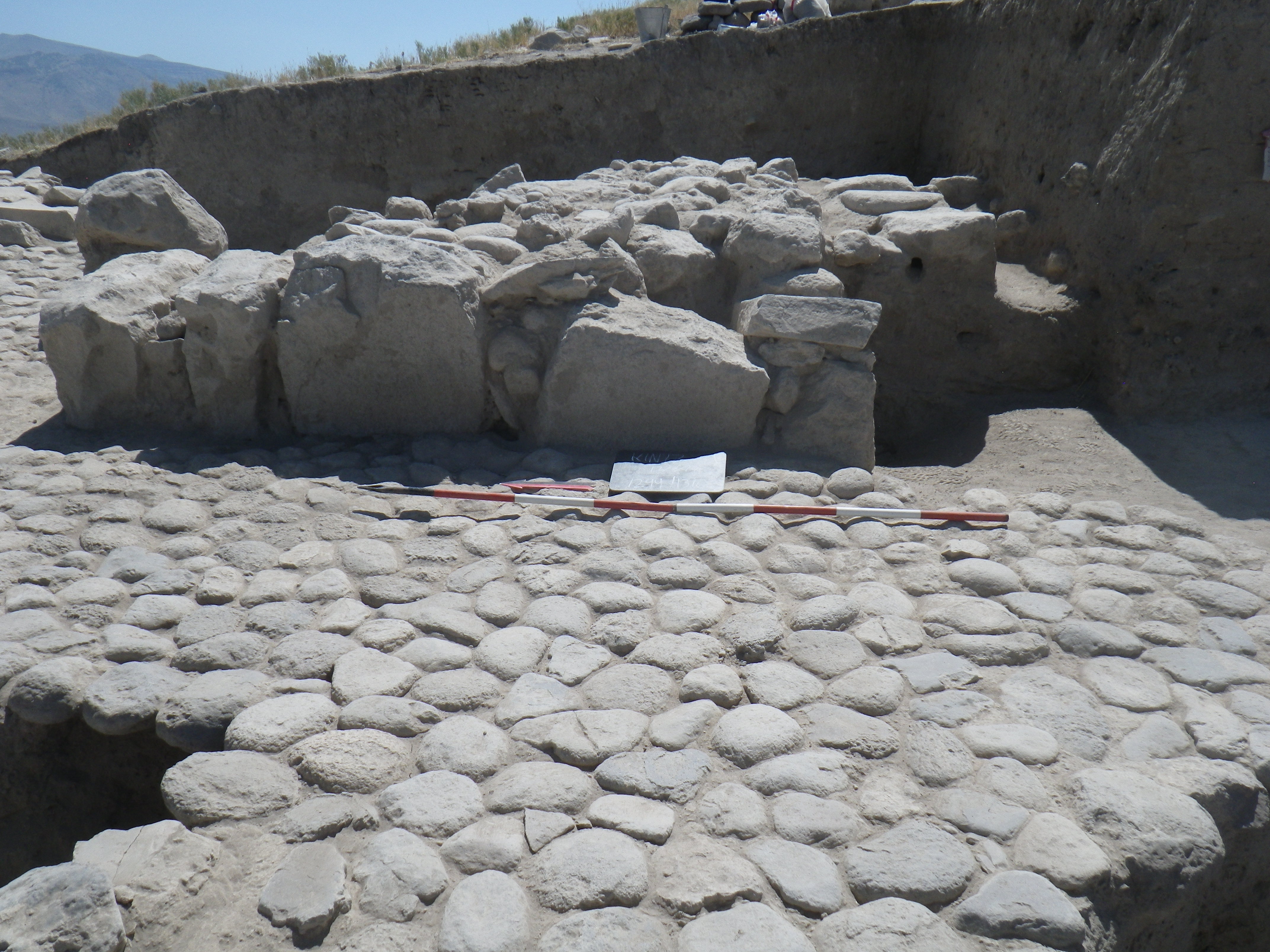Floor and altar from A2, Hellenistic occupation