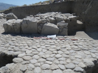 Floor and altar from A2, Hellenistic occupation